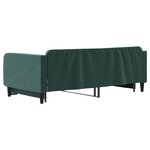 vidaXL Lit de jour avec lit gigogne vert foncé 100x200 cm velours
