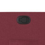 vidaXL Fauteuil inclinable Rouge bordeaux Tissu