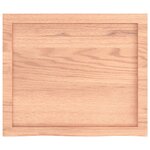 vidaXL Dessus de table marron clair bois chêne massif traité
