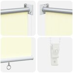 vidaXL Store enrouleur Protection UV Crème 160 x 230 cm Polyester