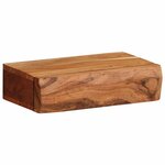 vidaXL Étagères murales 2 Pièces 30x17x8 cm bois massif d'acacia