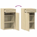 vidaXL Buffet chêne sonoma 50x42 5x93 cm bois d'ingénierie