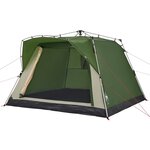 vidaXL Tente de camping cabine 4 personnes vert libération rapide