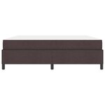 vidaXL Lit à ressorts Marron 180 x 200 cm Tissu  Bois Engineered