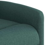 vidaXL Fauteuil inclinable Vert foncé Tissu