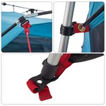 vidaXL Tente de camping cabine 4 personnes bleu libération rapide