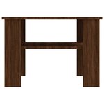 vidaXL Table basse Chêne marron 60x60x42 cm Bois d'ingénierie