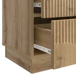 vidaXL Cabinet de chevet Chêne artisanal 43 x 34 5 x 44 5 cm