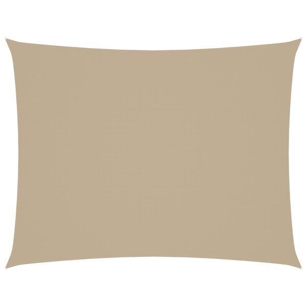 vidaXL Voile de parasol tissu oxford rectangulaire 4x5 m beige