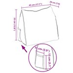 vidaXL Coussin de Dos Rouge 45 x 20 x 35 cm tissu