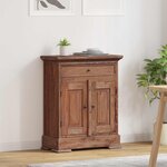 vidaXL Armoire de rangement 63 x 30 x 79 cm Bois de Mahogany Massif
