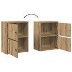 vidaXL Bibliothèque chêne artisanal 40x24x52 cm bois d'ingénierie