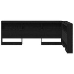 vidaXL Tête de lit de rangement Chêne noir 120 cm Bois d'ingénierie