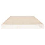vidaXL Cadre de lit blanc 90x190 cm simple bois massif de pin