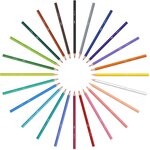 Etui lot de 24 crayons de couleur KIDS TROPICOLORS BIC