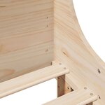 vidaXL Cadre de lit sans matelas 140x190 cm bois de pin massif