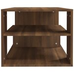 vidaXL Table basse Chêne marron 100x50x40 cm Bois d'ingénierie