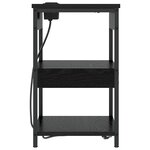 vidaXL Cabinet de chevet 2 Pièces Chêne noir 41 x 31 x 51 cm