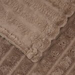 vidaXL Couvertures à jeter 6 Pièces Camel 150 x 130 cm Toison