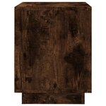 vidaXL Tables de chevet 2 Pièces chêne fumé 44x35x45 cm bois d'ingénierie