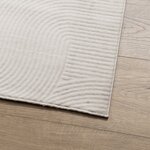vidaXL Tapis IZA poils courts style scandinave crème 240x340 cm