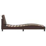 vidaXL Cadre de lit avec tête de lit marron 80x200 cm Similicuir