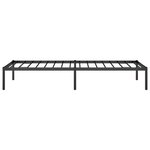 vidaXL Cadre de lit métal sans matelas noir 75x190 cm