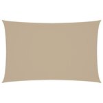 vidaXL Voile de parasol tissu oxford rectangulaire 5x8 m beige