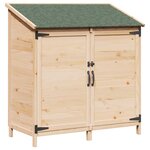 vidaXL Abri de jardin Naturel 106 5 x 56 x 113 5 cm Bois d'ingénierie