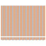 vidaXL Auvent Rétractable Multicolore 300 x 250 cm Polyester et métal