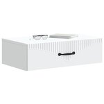 vidaXL Table d'appoint murale Blanc 59 x 34 5 x 17 cm