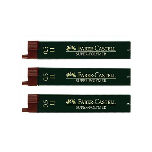 Boîte de 12 mines Super Polymère 9065 S 0 5 mm H x 3 FABER-CASTELL