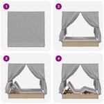 vidaXL Transat double Ensemble de 2 Beige et gris clair Poly Rattan