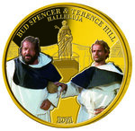 Pièce de monnaie en Fer - Or g 37 Millésime 2020 TERENCE HILL AND BUD SPENCER