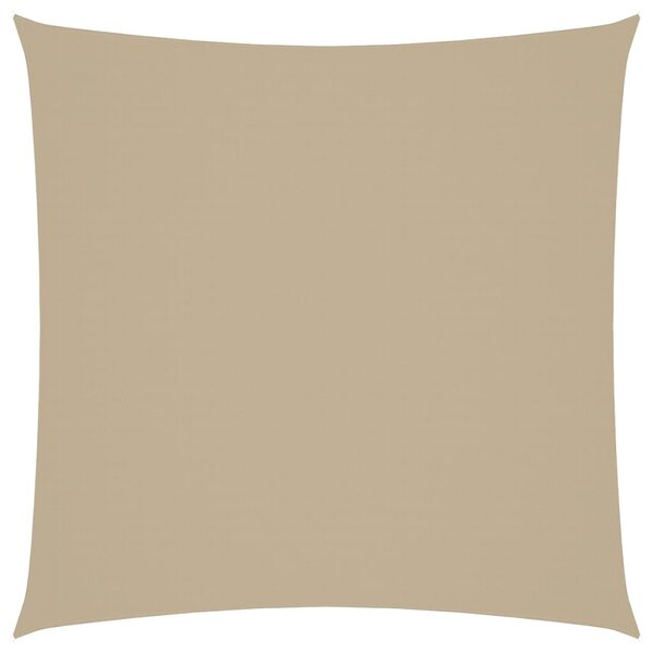 vidaXL Voile de parasol tissu oxford carré 6x6 m beige