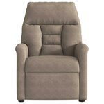 vidaXL Fauteuil inclinable de massage électrique taupe