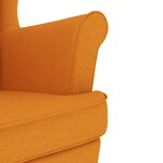 vidaXL Chaise à bascule jaune foncé 74x90x102 cm tissu