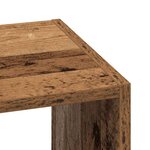 vidaXL Bibliothèques 2 Pièces empilable vieux bois bois d'ingénierie