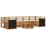 vidaXL Ensemble de canapés d'extérieur 8 pc Naturel