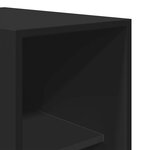 vidaXL Garde-robe noir 30x50x200 cm bois d'ingénierie