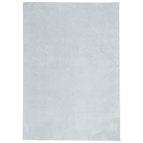 vidaXL Tapis HUARTE à poils courts doux et lavable bleu 120x170 cm