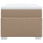 vidaXL Sommier à lattes de lit avec matelas Cappuccino 90x190 cm