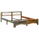 vidaXL Cadre de lit sans matelas Bois de récupération massif 180x200cm