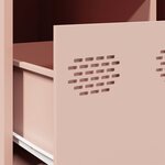 vidaXL Meuble TV rose 68x50x43 5 cm acier laminé à froid