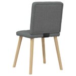 vidaXL Chaises à manger lot de 2 gris foncé tissu