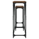 vidaXL Tables console gigognes 2 Pièces chêne fumé bois d'ingénierie