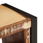 vidaXL Banc de Rangement Multicolore 80x35x40 cm Bois Recyclé Massif