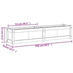 vidaXL Jardinières 2 Pièces bois de pin imprégné
