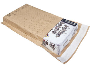 Lot de 200 Pochettes kraft brun  à bulles d'air papier-Soufflets 90 mm-250*350 mm-Lacouronne e.pack