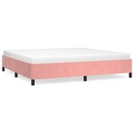 vidaXL Cadre de lit Rose 200x200 cm Velours